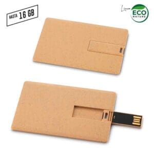 Memoria USB Credit Card Eco Personalizada con Logo