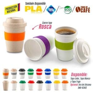 Mug Plastico Coffee Plus 12oz- Producción Nacional