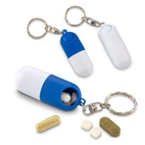 Llavero Pastillero Cápsula Personalizado