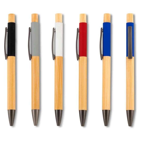 Bolígrafo Baniri Bamboo Personalizado personalizado con logo Colombia
