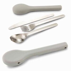 Set de Cubiertos en Acero Personalizado