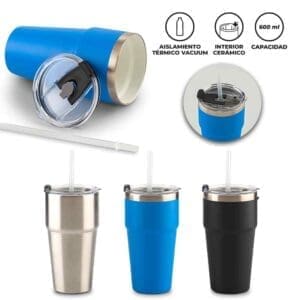 Mug Metálico Lumix 600 ml