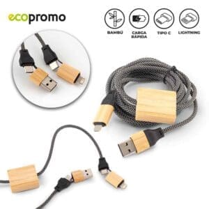 Cable Multicargador Eco Fast 65W Personalizado