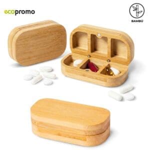 Pastillero en Bambú Personalizado