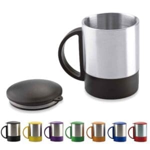 Minimug Acero con Tapa 180 ml Personalizado con Logo