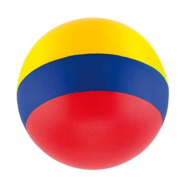 Bola Antiestrés Tricolor personalizado con logo Colombia