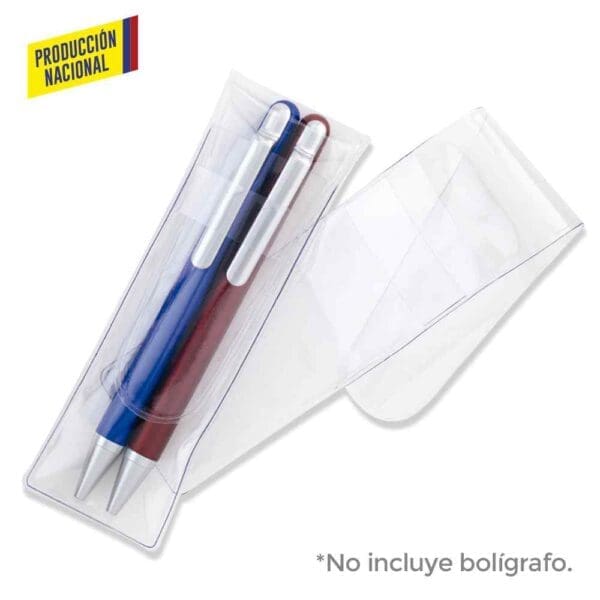 ESTUCHE CLEAR - (prod.nacional) Personalizado personalizado con logo Colombia