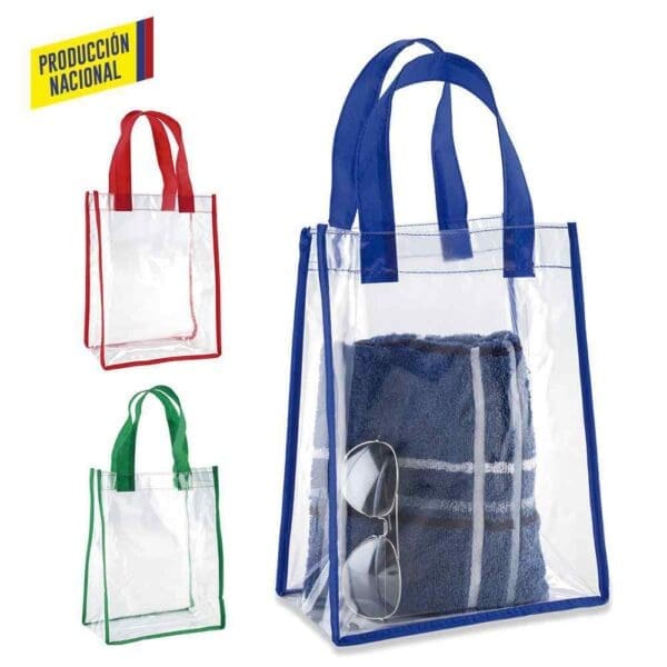 Bolsa Clear Trenza con Ribete (Produccion N) Personalizado personalizado con logo Colombia
