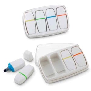 Estuche Para 4 Resaltadores En Cera Adam