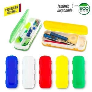 Estuche Plástico de tres Cuerpos - Produccion Nal Personalizado