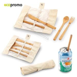 Set de Cubiertos Bamboo Personalizado