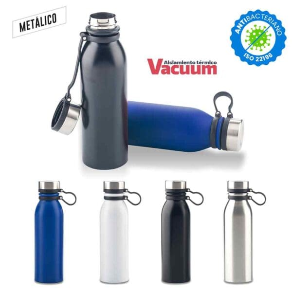 Botilito Metalico Vortex 600ml personalizado con logo Colombia