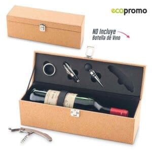 Set de Bar y Portavino Cork Personalizado
