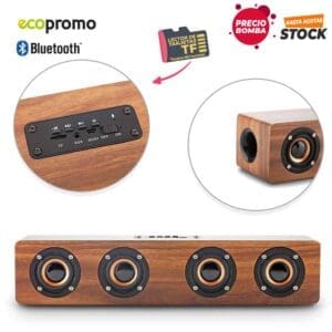 Speaker Bluetooth Retro Bamboo