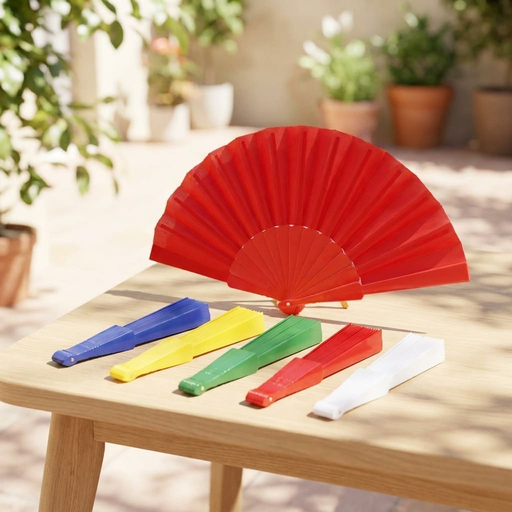 Abanico personalizado tela full color