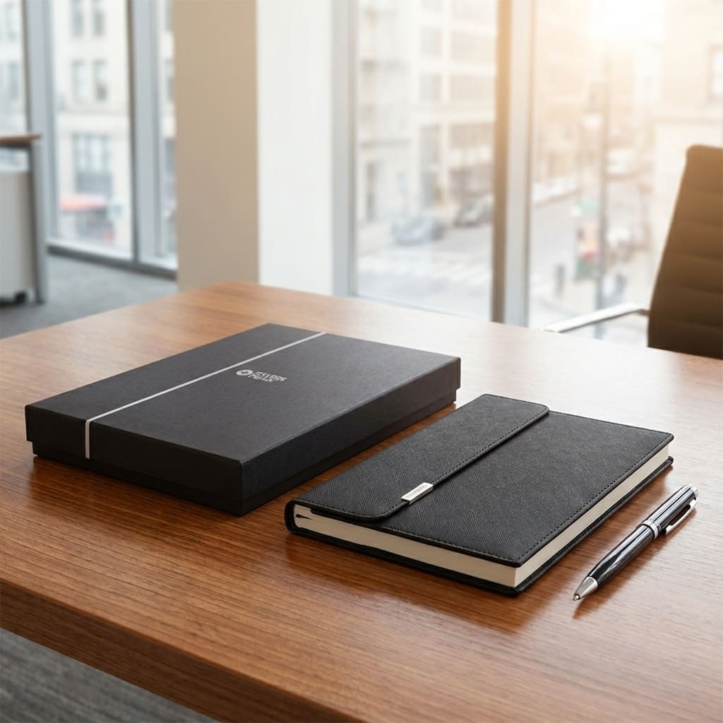 Agenda ejecutiva cuero personalizada