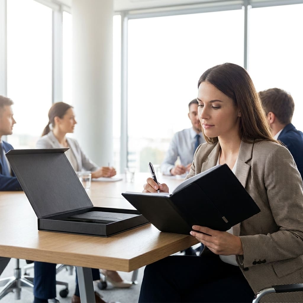 Set libreta y bolígrafo corporativo 3