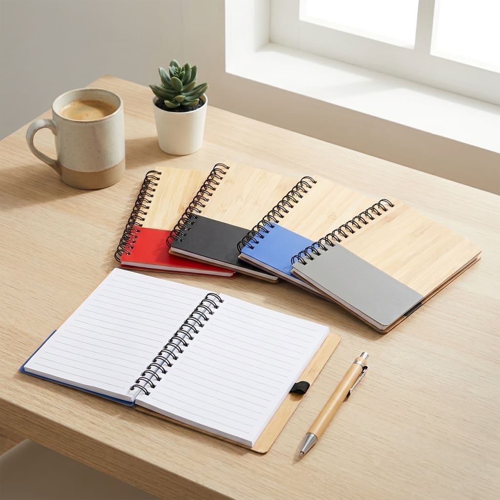 Libreta bamboo ecológica personalizada