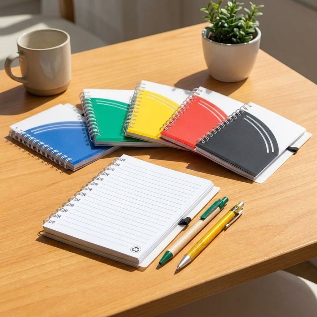 Libreta tapa blanda económica evento