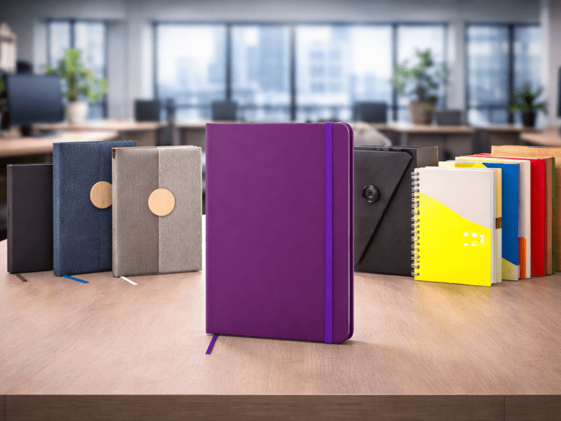 Libretas personalizadas con tu logo — artículo corporativo clásico y funcional