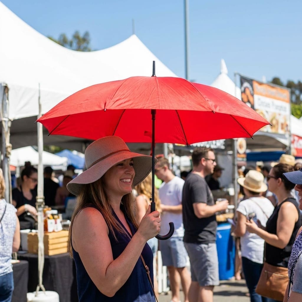 Paraguas golf evento corporativo 3