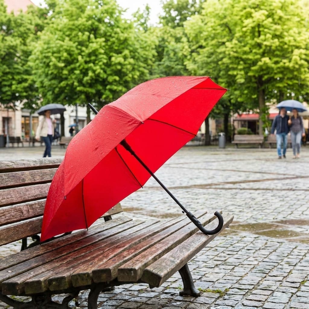 Paraguas golf corporativo evento