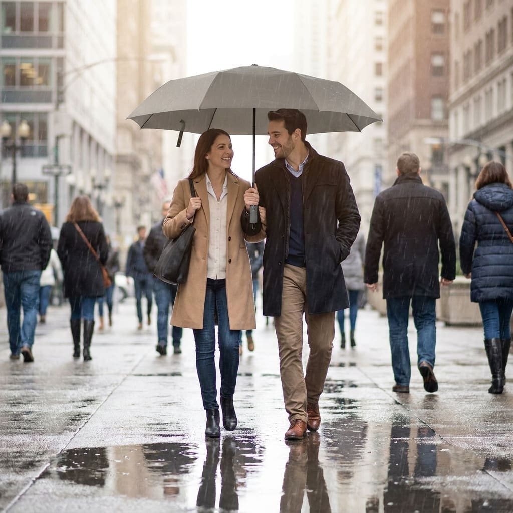 Mini paraguas logo empresa 2