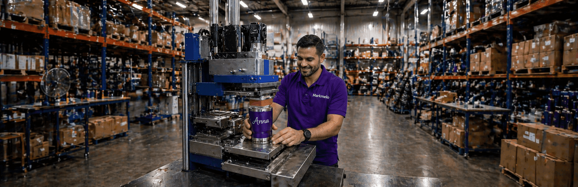 Producción de kits corporativos en planta Markmelo