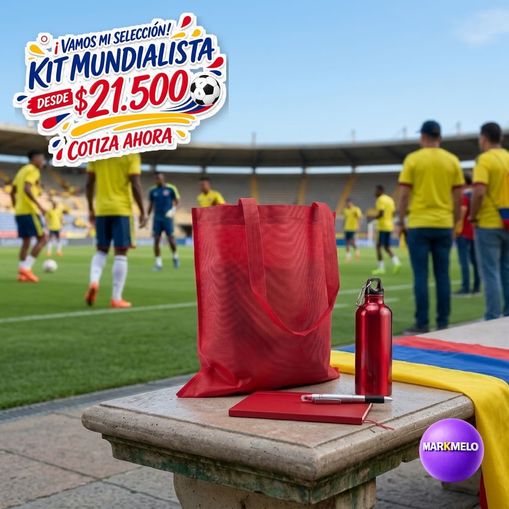 Kit Mundialista Markmelo — Regalos corporativos Copa Mundial 2026