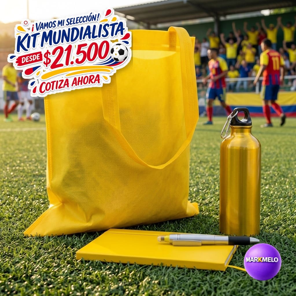 Kit Mundialista Markmelo — Regalos corporativos Copa Mundial 2026