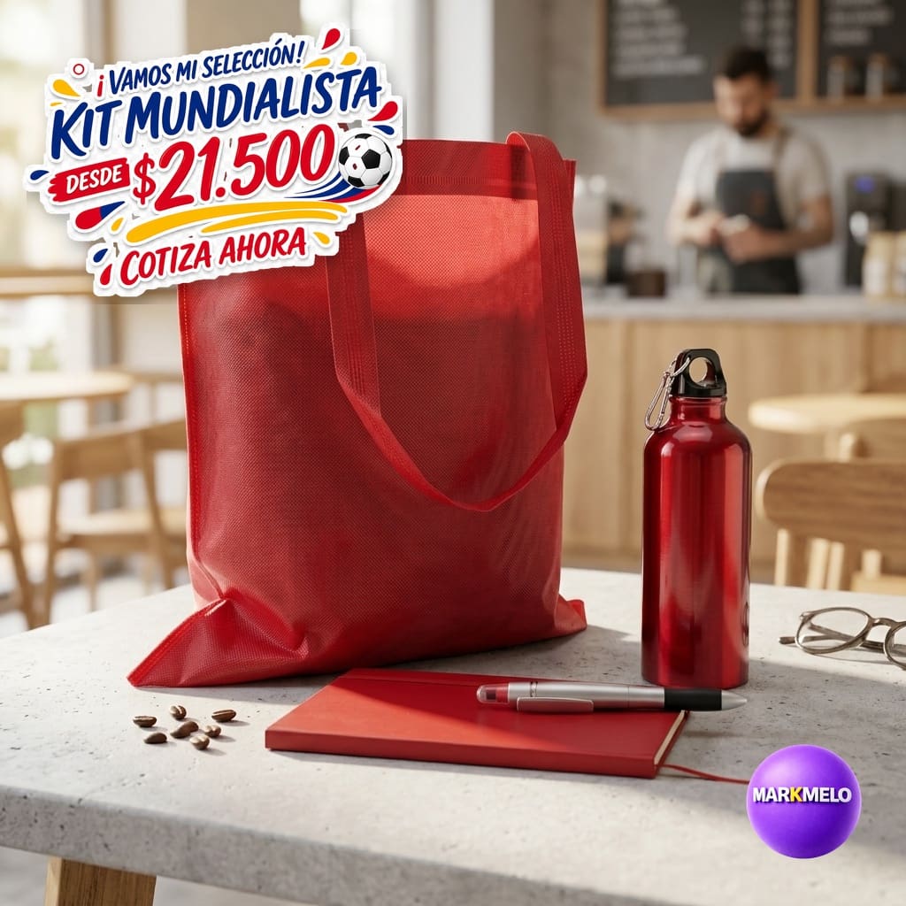Kit Mundialista Markmelo — Regalos corporativos Copa Mundial 2026