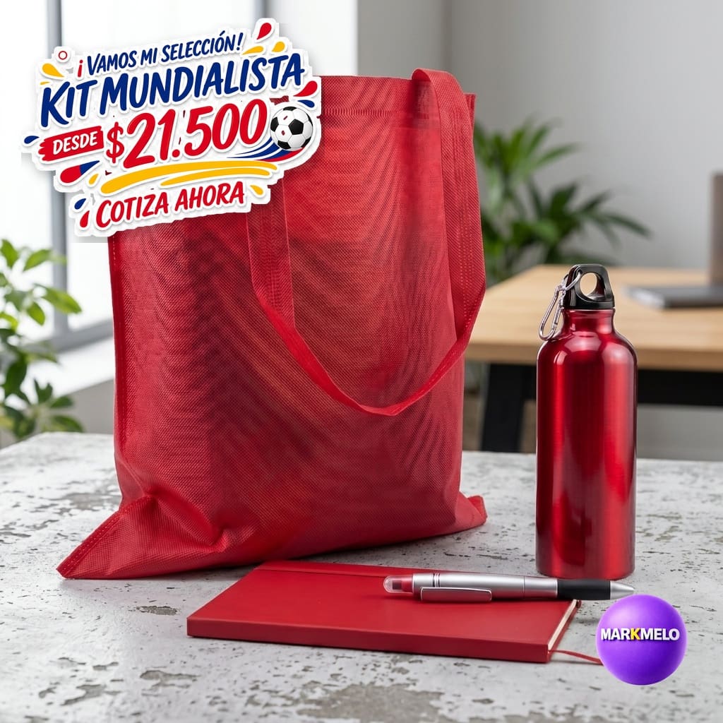 Kit Mundialista Markmelo — Regalos corporativos Copa Mundial 2026