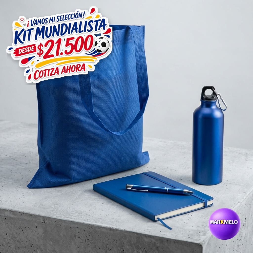 Kit Mundialista Markmelo — Regalos corporativos Copa Mundial 2026