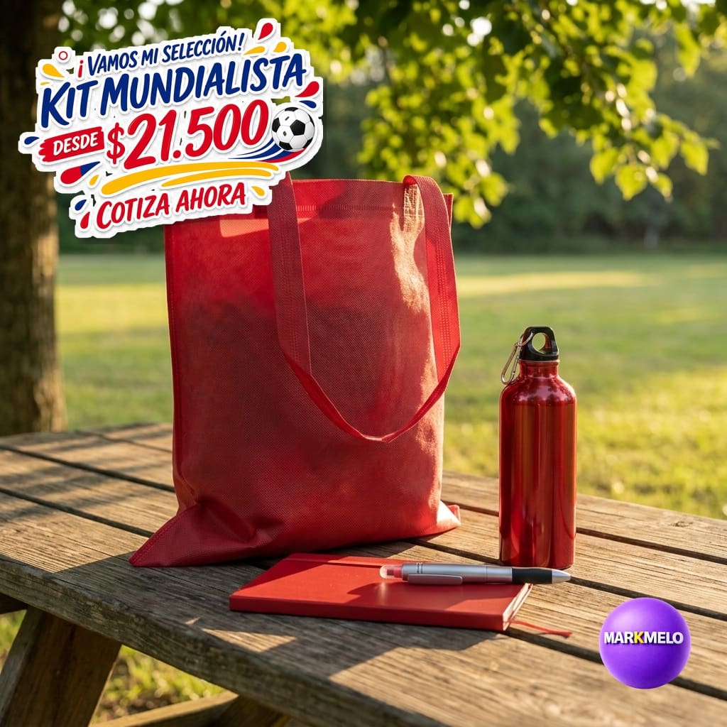 Kit Mundialista Markmelo — Regalos corporativos Copa Mundial 2026