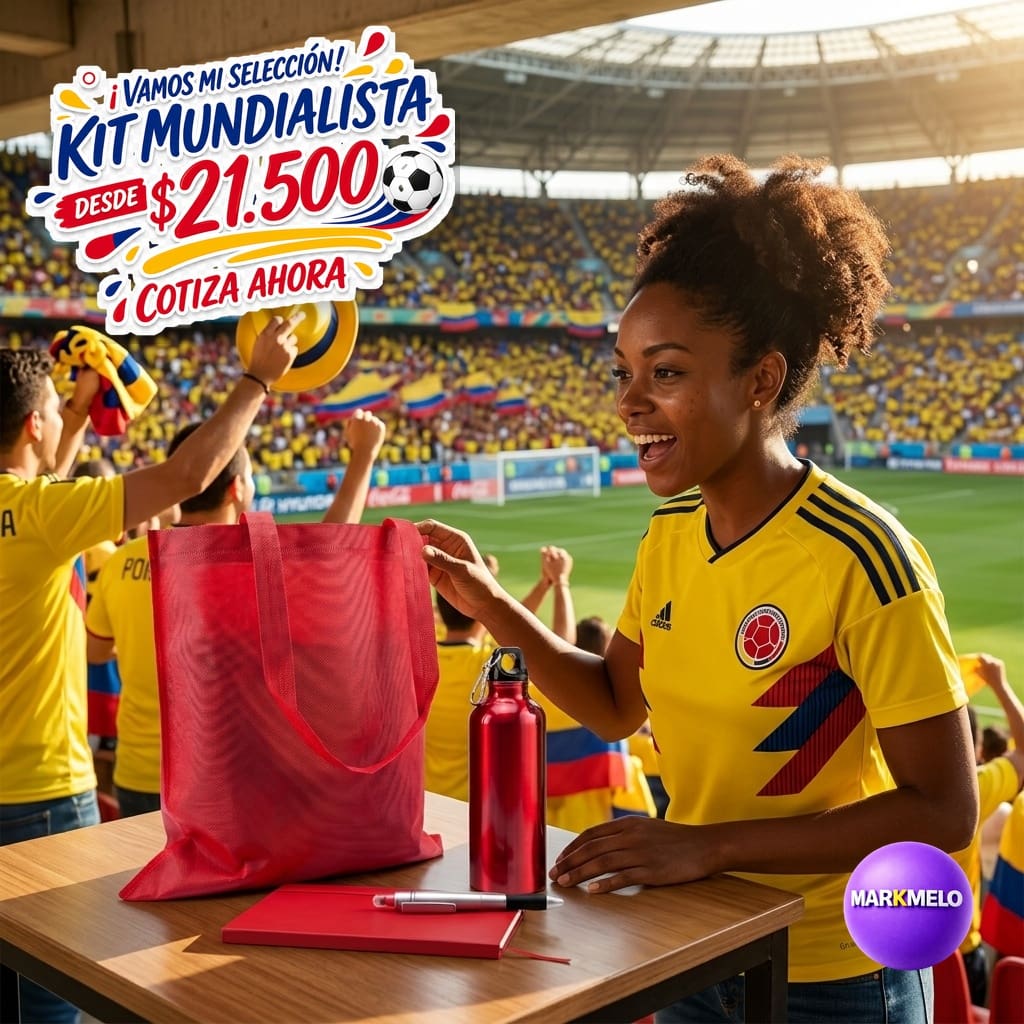 Kit Mundialista Markmelo — Regalos corporativos Copa Mundial 2026