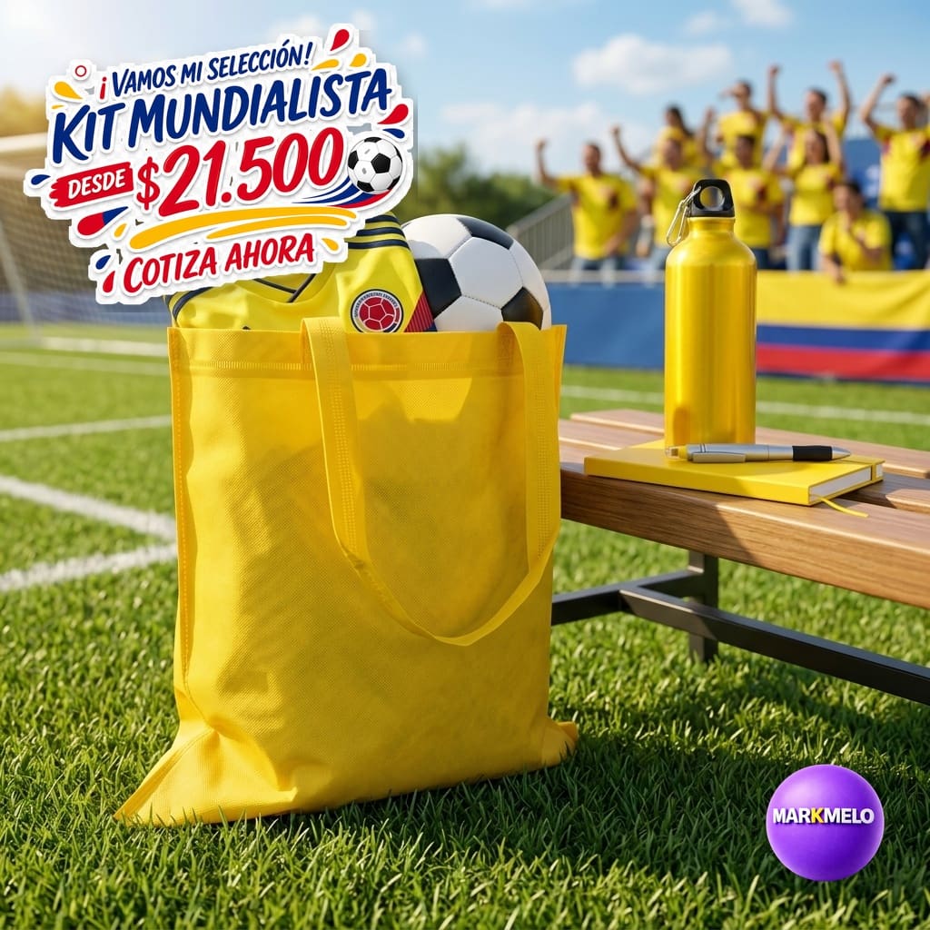 Kit Mundialista Markmelo — Regalos corporativos Copa Mundial 2026