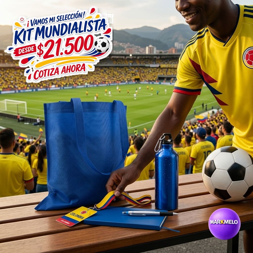 Kit Mundialista Markmelo — Regalos corporativos Copa Mundial 2026
