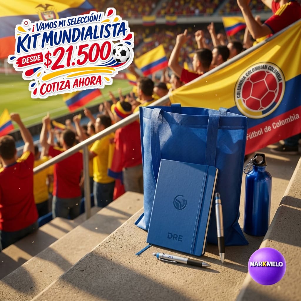Kit Mundialista Markmelo — Regalos corporativos Copa Mundial 2026